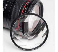 Kaleidoscope Prism Lens Filter, 77MM Photography Glass Prism, with Multi Refraction and Variable Number Of Photographic Subjects, for Wedding Portrait Photography