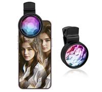 Kaleidoscope Prism Lens Filter for iPhone and Android, Photography Prism Crystal Glass Effect Filter with Multi Refraction and Variable Number of Photographic Subjects