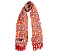 Kaleidoscope Silk Scarf - Nectarine One Size