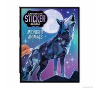 Hinkler Kaleidoscope Sticker Mosaic Midnight Animals | Mosaic Sticker Book for Adults | Colour by Stickers | Sticker by Numbers | Sticker Art | Animal Craft