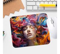Kaleidoscope Symphony Art Mouse Pad, Textured Design, Waterproof And Washable Non-Slip Rubber Base For Gaming And Office