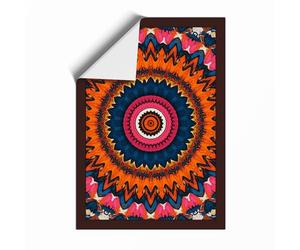 Kaleidoscopic Mandala Geometric Unframed Wall Art Print A2 (59.4×42cm), Wall Decor for Living Room, Bedroom, Office & Home, Art Gift