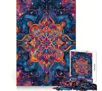 Kaleidoscopic Wonder Jigsaw for Teenagers1000 Pieces Brain Skill True Detail Pattern Assemble Christmas Idea (38x26cm)