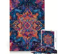 Kaleidoscopic Wonder Jigsaws 1000 Pieces for Adults Sharp Brain Perfect Connection Family Bond Art Work (38x52cm)