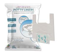 Kalencom 36 Count Universal Potty Liners Compatible with OXO Tot 2-in-1 Go Potty and Potette Plus. Generous Dimension Fits Most Standard Potties.
