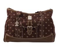 Kalencom Fashion Diaper Bag, Changing Bag, Nappy Bag, Mommy Bag, Canvas Bag, Weekender Bag (Fleur De Lis Chocolate)