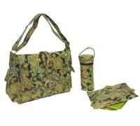 Kalencom Fashion Diaper Bag, Changing Bag, Nappy Bag, Mommy Bag, Laminated Buckle Bag (Multi Paisley Pistachio)