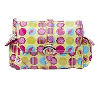 Kalencom Laminated Buckle Bag, Mod Dots Citron