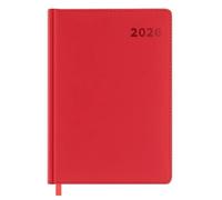 Kalendarz Książkowy 2026 A5 Czerwony Easy Polski Kalendarz 2026 Organizer Terminarz Datownik