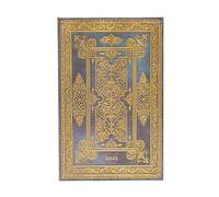 Kalendarz Paperblanks 2025 Blue Luxe Maxi tygodniowy VER: tydzień na dwóch stronach, zamykany na gumkę, Papier 100 GSM