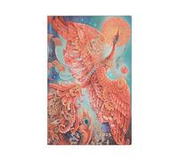 Kalendarz Paperblanks 2025 Firebird Maxi tygodniowy HOR Flexi: tydzień na dwóch stronach, zamykany na gumkę, Papier 100 GSM