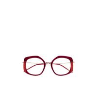 Kaleos Mortimer geometric-frame glasses - Red 49