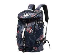 Kalesi Gym Duffle Bag Backpack 4-Way Waterproof with Shoes Compartment for travel Sport Hiking laptop, Floral-cool, XL, Duffel Backpacks
