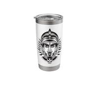 Kali Goddess Blackwork Tattoo Flash Stainless Steel Insulated Tumbler