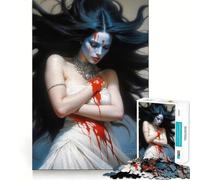 Kali Goddess Dark Fantasy 1000 Piece Jigsaw Puzzles- Reason Skill Smooth Joint Happy Challenge (38x52cm)