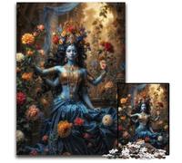 Kali Goddess in Magical Garden Puzzle 1000 Pieces Jigsaw Paper Jigsaw Puzzles Interactive Family Game Ideal Family Activity Game 1000 PCS(38x26cm)
