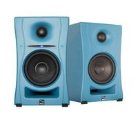 KALI AUDIO LP-UNF-B 4” Ultra Nearfield Powered Monitor System w/Bluetooth - Boundary Compensation EQ Settings - for Mixing, Recording, Audio Production - USB-C, TRS, RCA Inputs Blue (Pair)