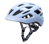 Kali Protective Central Commuter Bike Helmet Complete with Rechargeable Rear Cycling Light with Lifetime Crash Replacement - Solid Mat Pastel Blue L/XL