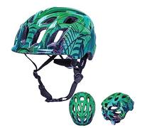 Kali Protective Chakra Child Lighted All Round Kids Enduro, Trial and Mountian Bike Cycling Helmet with Lifetime Crash Replacement - Jungle Gloss Green XS