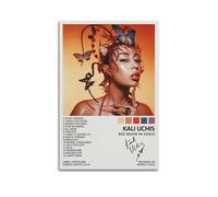 Kali Uchis Poster Red Moon In Venus Cover Canvas Wall Art Decor Living Room Modern Family Bedroom 12x18inch(30x45cm) Unframe-style