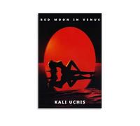 Kali Uchis Poster Red Moon In Venus Cover Poster Canvas Wall Art Decor Painting for Home Living Room Bedroom 12x18inch(30x45cm) Unframe-style