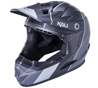 Kali Zoka Stripe Youth Bicycle Cycle Bike Helmet Matt Black / Grey
