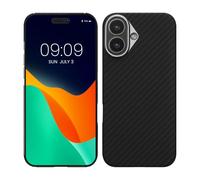 kalibri Aramid Fiber Case Compatible with Apple iPhone 17 - Case Super Slim Strong Protective Phone Cover - Black Matte