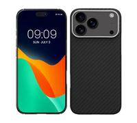 kalibri Aramid Fiber Case Compatible with Apple iPhone 17 Pro Max - Case Super Slim Strong Protective Phone Cover - Black Matte