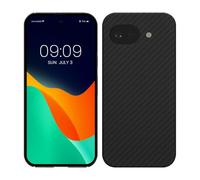 kalibri Aramid Fiber Case Compatible with Google Pixel 10a - Case Super Slim Strong Protective Phone Cover - Black Matte