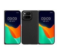 kalibri Aramid Fiber Case Compatible with Google Pixel 11 Pro Fold - Case Super Slim Strong Protective Phone Cover - Black Matte