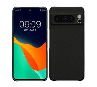 kalibri Aramid Fiber Case Compatible with Google Pixel 8 Pro - Case Super Slim Strong Protective Phone Cover - Black Matte