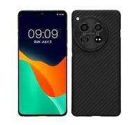 kalibri Aramid Fiber Case Compatible with OnePlus 12 - Case Super Slim Strong Protective Phone Cover - Black Matte