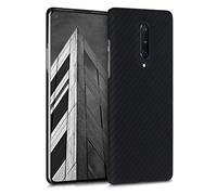 kalibri Aramid Fiber Case Compatible with OnePlus 8 (2020) - Case Super Slim Strong Protective Phone Cover - Black Matte