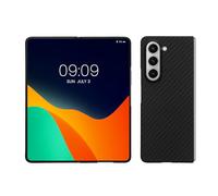 kalibri Aramid Fiber Case Compatible with Samsung Galaxy Z Fold5 - Case Super Slim Strong Protective Phone Cover - Black Matte