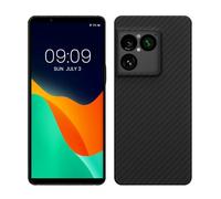 kalibri Aramid Fiber Case Compatible with Sony Xperia 1 VIII - Case Super Slim Strong Protective Phone Cover - Black Matte