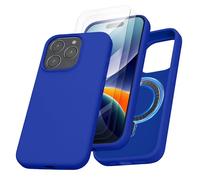 kalibri Case Compatible with Apple iPhone 15 Pro Case - Cover + Screen Protector Set Compatible with MagSafe - Baltic Blue