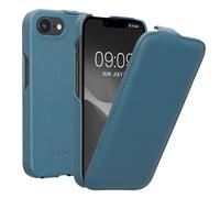 kalibri Flip Case Compatible with Apple iPhone 16e - Ultra Slim Leather Protective Phone Cover - Blue