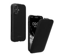 kalibri Flip Case Compatible with Apple iPhone 17 - Ultra Slim Leather Protective Phone Cover - Black