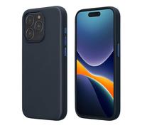 kalibri Phone Case Compatible With Apple iPhone 15 Pro Cover - Fabric Phone Case - Compatible with MagSafe - Navy Blue