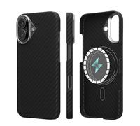 kalibri Ultra Thin Phone Case for iPhone 17 Case - Aramid Fibre Ultra Lightweight Mobile Phone Case - Scratch Resistant - Compatible with MagSafe - Black Matte