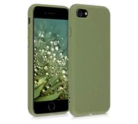 kalibri Wheat Straw Case Compatible with Apple iPhone SE (2022) / iPhone SE (2020) / iPhone 8 / iPhone 7 - Case Matte Phone Cover Made of TPU and Wheat Straw - Olive Green