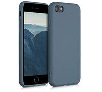 kalibri Wheat Straw Case Compatible with Apple iPhone SE (2022) / iPhone SE (2020) / iPhone 8 / iPhone 7 - Case Matte Phone Cover Made of TPU and Wheat Straw - Dark Slate