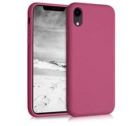 kalibri Wheat Straw Case Compatible with Apple iPhone XR - Case Matte Phone Cover Made of TPU and Wheat Straw - Raspberry Pink