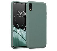 kalibri Wheat Straw Case Compatible with Apple iPhone XR - Case Matte Phone Cover Made of TPU and Wheat Straw - Forest Green