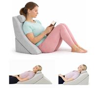 Kalicou Adjustable Wedge Pillow for Acid Reflux & Post Surgery Recovery - 3-in-1 Memory Foam Bed Support for Back & Leg Pain - GERD Relief, Snoring Reduction - Washable OEKO-TEX Cover