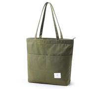 KALIDI Canvas Tote Bags for Women with Zip Casual Women's Totes with Pockets Large Handbags Work Bags for Women Ladies for School,Work,Shopping,Travel Daily Use