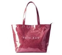 KALIDI Kraft Paper Tote Bag, Ultra Clear PVC Beach Bag with Zipper Hobo Handbag Vintage Large Carry All Plastic Shoulder Bag