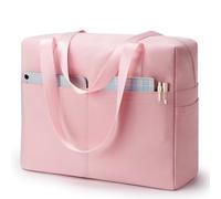 KALIDI Large Tote Bag for Women,Lightweight Travel Bag Weekend Overnight Bag Work Handbag With 15.6in Laptop Compartment for Holiday School Gym Daily Pink
