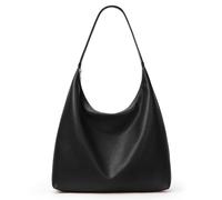 KALIDI Vegan Leather Tote Bag Women Hobo Zipper Shoulder Handbag Slouchy