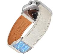kaligera French Goatskin Leather Watch Band with Magnetic Buckle for Apple Watch Series 10 9 8 7 6 5 4 SE SE2 Ultra 2 for Women & Men, Leather Strap for iWatch 38mm 40mm 41mm 42mm 44mm 45mm 46mm 49mm